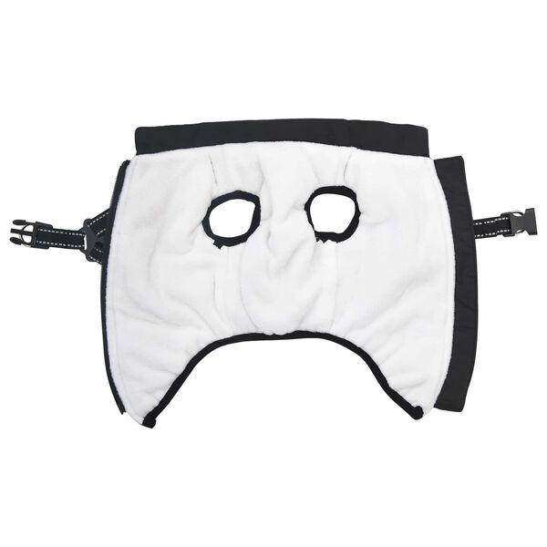 vidaXL Koiran Takki Musta L40 Fleece ja polyesteri