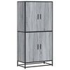 vidaXL Kaappi harmaa Sonoma 68x35x139 cm tekninen puu