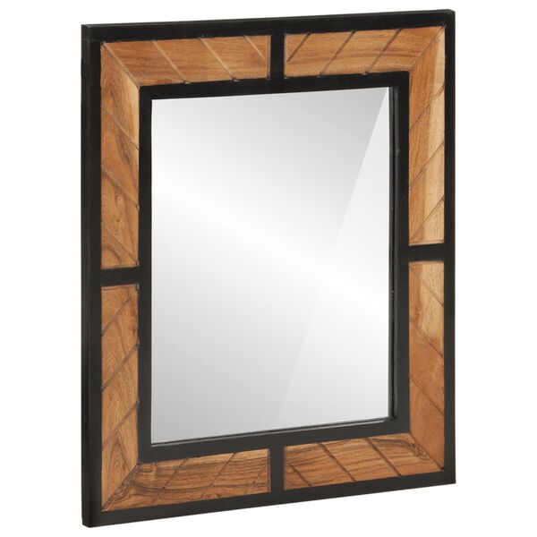 vidaXL 2-osainen Kylpyhuoneen kalustesarja rauta ja t&auml;ysi akasiapuu