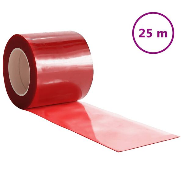 vidaXL Oviverho punainen 200 mm x 1,6 mm 25 m PVC