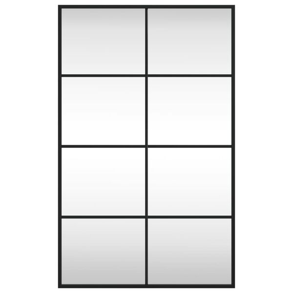 vidaXL Seinäpeili musta 50x80 cm suorakulmio rauta