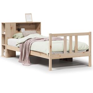 vidaXL S&auml;nky kirjahyllyll&auml; ilman patjaa 75x190 cm t&auml;ysi m&auml;nty
