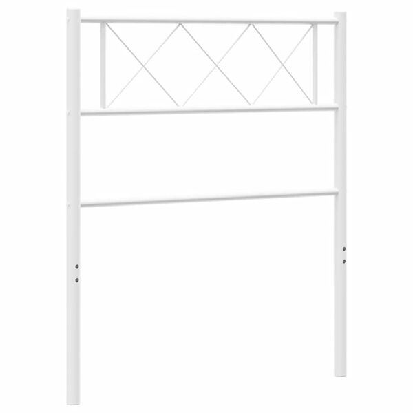 vidaXL Metallinen vaihtop&auml;&auml;ty valkoinen 75 cm