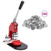 vidaXL Rintanappilaite 500 kpl pinssien osia 37 mm