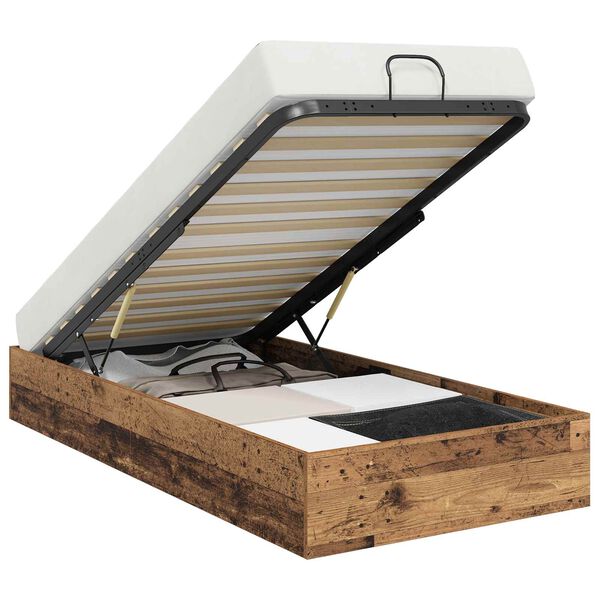 vidaXL Ottoman S&auml;ngyn Runko Vanha puu 80,5 x 200 cm K&auml;sitelty puu