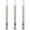 vidaXL Pollarivalaisimet pistorasialla 3 kpl 110 cm ruostumaton ter&auml;s IP44