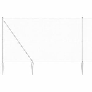 vidaXL Langoitettu este piikeill&auml; 10 x 1,5 m (L x K)