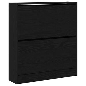 vidaXL Kenk&auml;kaappi 80 x 21 x 87,5 cm Tekninen puu Musta tammi.