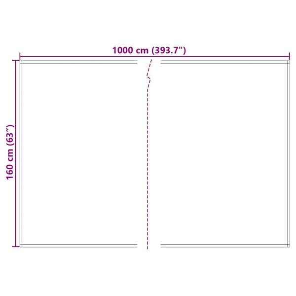 vidaXL Varjostimen vaihto Keltainen ja Harmaa 1000 x 160 cm