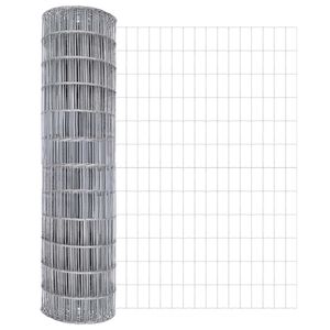 vidaXL Euroaita Hopea 1.4 x 10 m Kuumasinkitty rauta