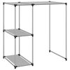 vidaXL S&auml;ilytyshylly pesukoneen ylle harmaa 87x55x90,5 cm rauta