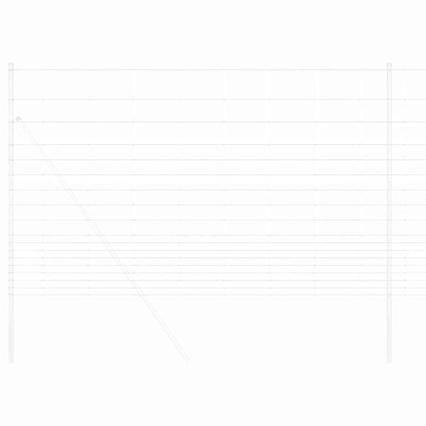 vidaXL Riista-aita Hopea 50 x 1,5 m Galvanoitu teräs