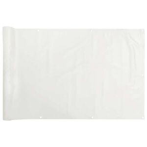 vidaXL Parvekkeen yksityisyyssuoja valkoinen 600x120 cm PVC
