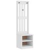 vidaXL Hallin puu SANDNES valkoinen 45x40x159,5 cm t&auml;ysi m&auml;nty