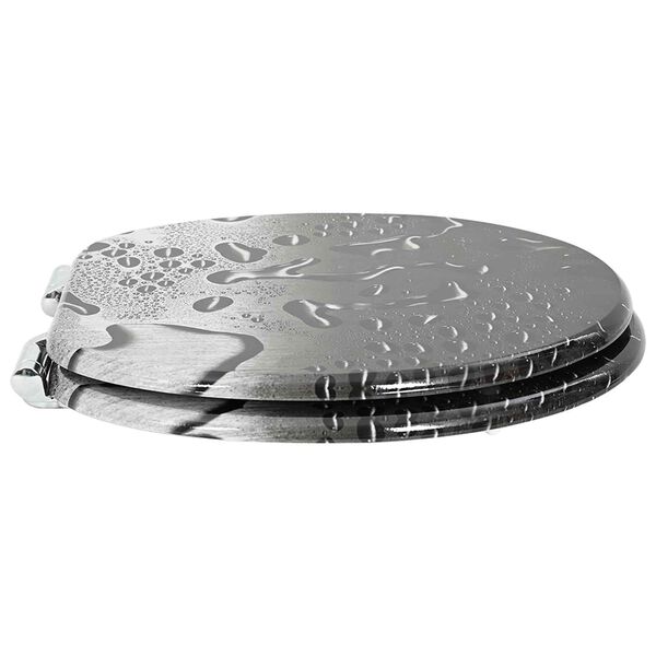 vidaXL WC-istuin 2 pcs Harmaa 44 x 38 cm MDF-levy