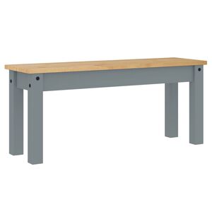 vidaXL Ruokapenkki PANAMA harmaa 105x30x45 cm t&auml;ysi m&auml;nty