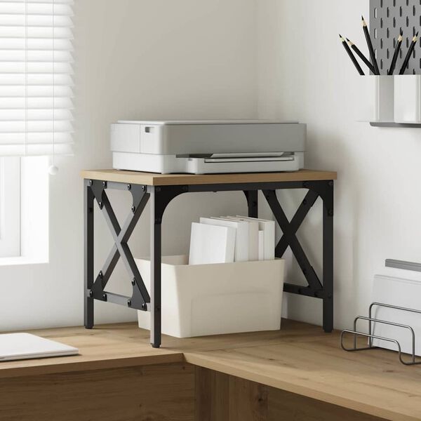 vidaXL Tulostinpidike Artisan tammi 40 x 30 x 31 cm Tekninen puu