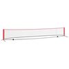 vidaXL Tennisverkko Musta ja punainen 595 x 90,5 x 87 cm Polyesteri