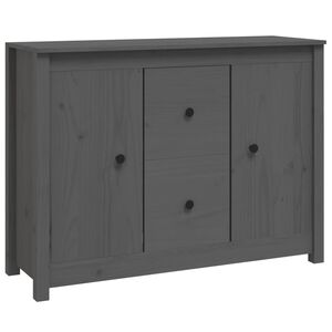 vidaXL Senkki harmaa 100x35x74 cm t&auml;ysi m&auml;nty