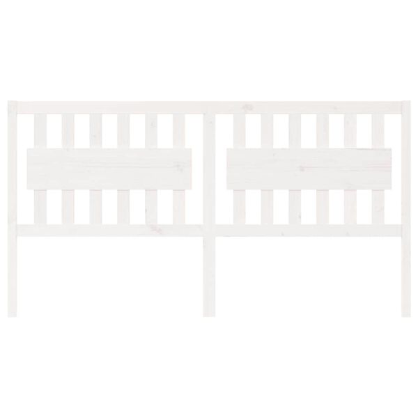 vidaXL S&auml;ngynp&auml;&auml;ty valkoinen 185,5x4x100 cm t&auml;ysi m&auml;nty