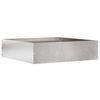 vidaXL Nurmireunus 50 x 50 x 13 cm Ruostumaton ter&auml;s Hopea