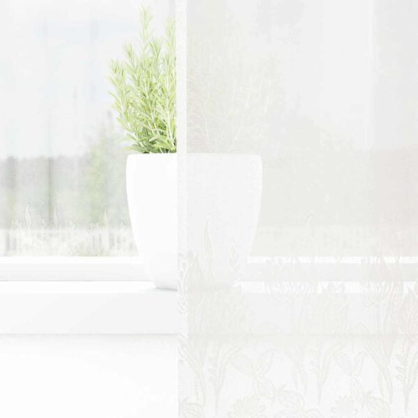 vidaXL Verkkoverho verhoilla Valkoinen 280 x 150 cm Polyesteri