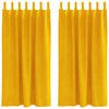 vidaXL Pimennysverhot 2 kpl Sinappikeltainen 140 x 175 cm Sametti