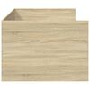 vidaXL Vuodesohva laatikoilla ei patjaa Sonoma-tammi 90x200 cm