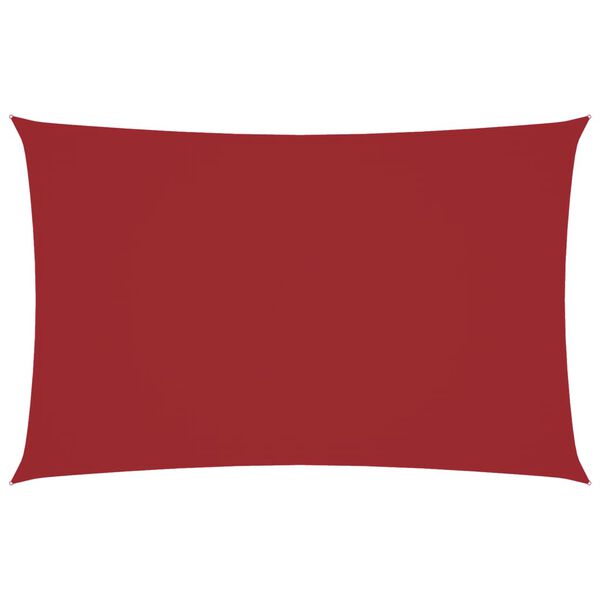 vidaXL Aurinkopurje Oxford-kangas suorakaide 5x8 m punainen