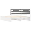 vidaXL Sänkyrunko verhoillulla päädyn päätyllä Vaaleanharmaa