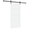 vidaXL Liukuovi ORKDAL 93 x 202 cm Tekninen puu Valkoinen ja musta
