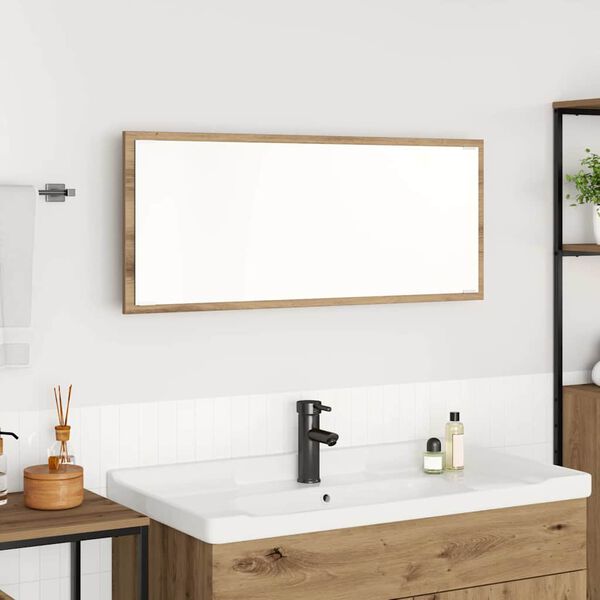 vidaXL Peili peilill&auml; Artisan tammi 90 x 8,5 x 37 cm Tekninen puu