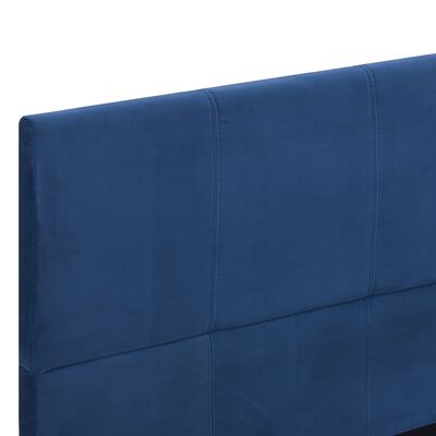 vidaXL Sängynrunko sininen kangas 135x190 cm