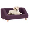 vidaXL Koiran sohva viininpunainen 95x63x39 cm pellava