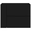 vidaXL Sein&auml;kiinnitett&auml;v&auml;t y&ouml;p&ouml;yd&auml;t 2 kpl musta 45x30x35 cm