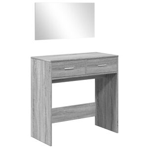 vidaXL Peilip&ouml;yt&auml; harmaa Sonoma 80x39x80 cm
