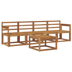 vidaXL Ulkosohvakokoelma 5 pcs Luonnollinen