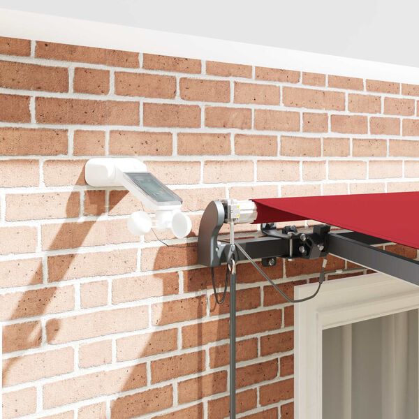 vidaXL Aurinkovarjon kangas mukana Punainen 300 x 250 cm Polyesteri