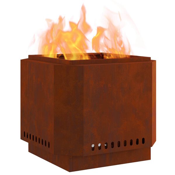 vidaXL Savuuttomat nuotio Ruskea 58 x 58 x 51 cm Kulunut Ter&auml;s