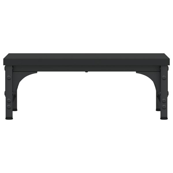 vidaXL Näyttöteline musta 37x23x14 cm tekninen puu