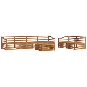 vidaXL Ulkosohvakokoelma 7 pcs Luonnollinen Tihe&auml; akasiapuu