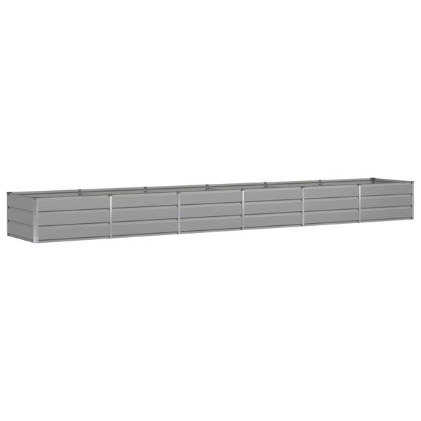 vidaXL Kukkalaatikko Vaaleanharmaa 480 x 80 x 45 cm Ter&auml;s