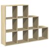vidaXL Huoneenjakaja 4 tasoa Sonoma 137,5x29x103,5 cm tekninen puu
