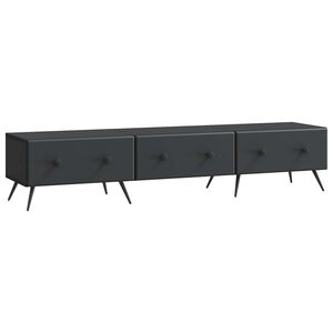 vidaXL TV-kaappi laatikon kanssa Musta 147 x 34,5 x 30 cm Tekninen puu