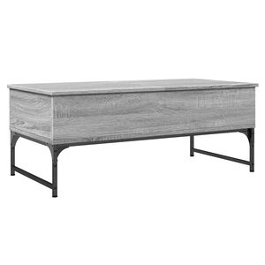 vidaXL Sohvap&ouml;yt&auml; harmaa Sonoma 100x50x40 cm tekninen puu ja metalli