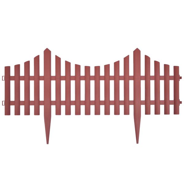 vidaXL 17 kpl Nurmikonjakaja 10 m ruskea