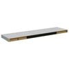 vidaXL Kelluvat sein&auml;hyllyt 2 kpl betoninharmaa 90x23,5x3,8 cm MDF