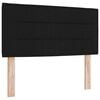 vidaXL Päätylevy päätyllä Musta 80 cm Nahkavaatetus