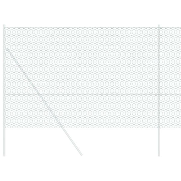 vidaXL Kuusikulmainen aita Vihreä 1.5 x 10 m Teräs