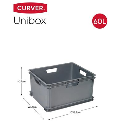 Curver Säilytyslaatikko Unibox XL 60 l harmaa